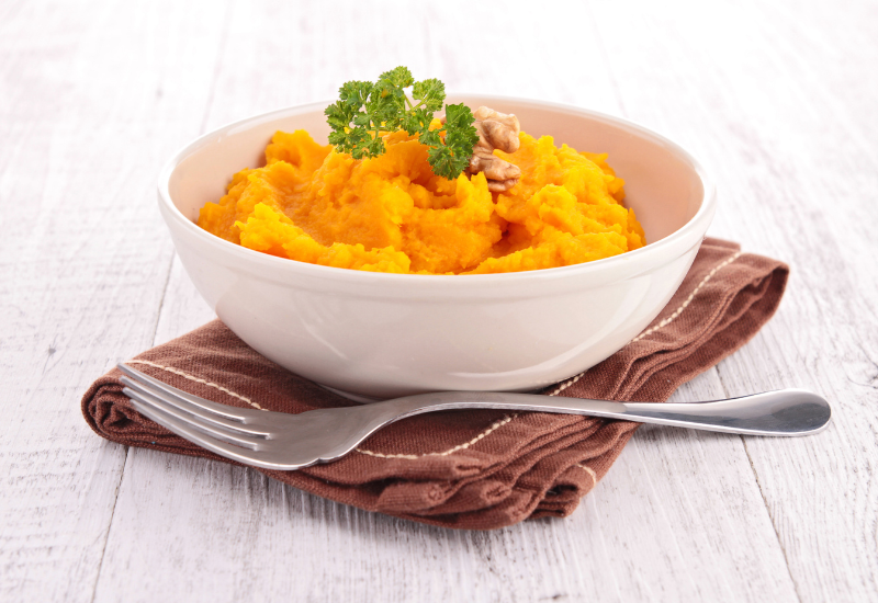 Receita de purê de abóbora cremoso