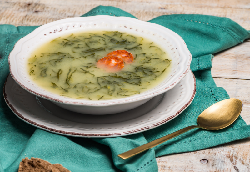 Caldo verde: quentinho e gostoso