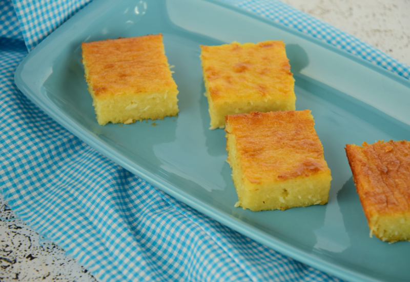 Delícias brasileiras: bolo de aipim