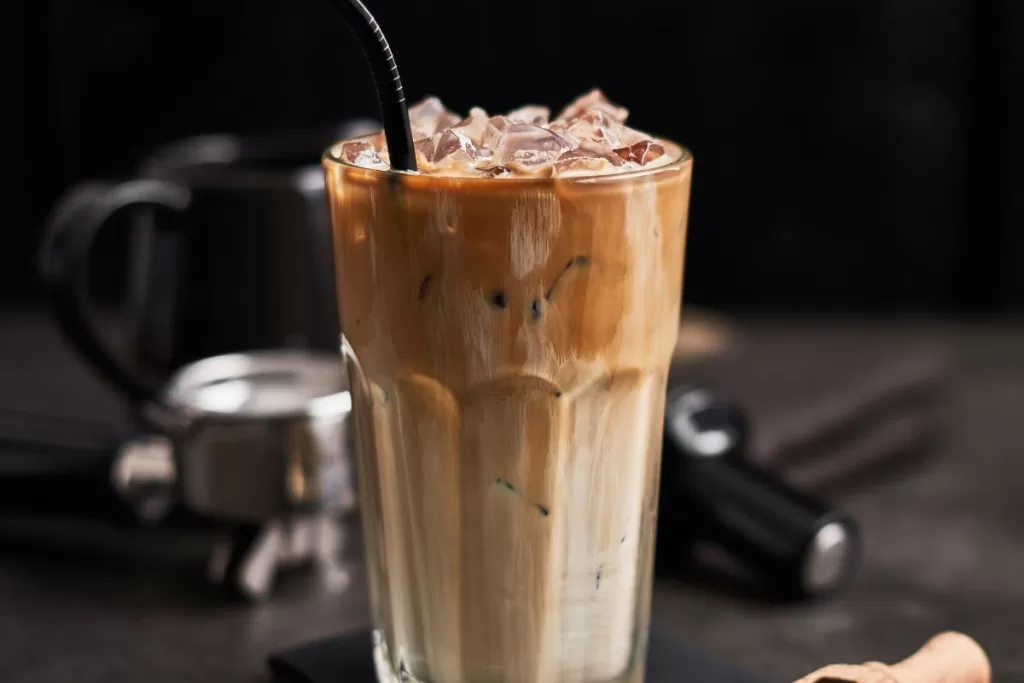 café gelado com doce de leite