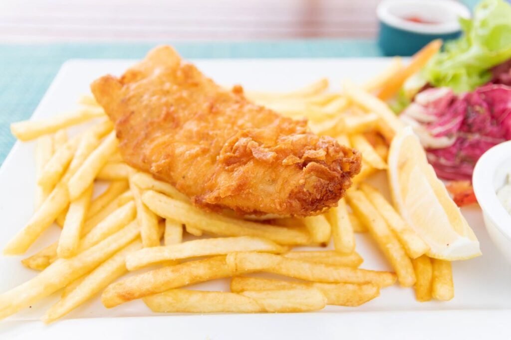 acompanhar peixe frito