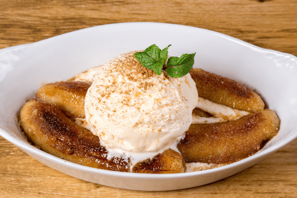 banana caramelizada na air fryer