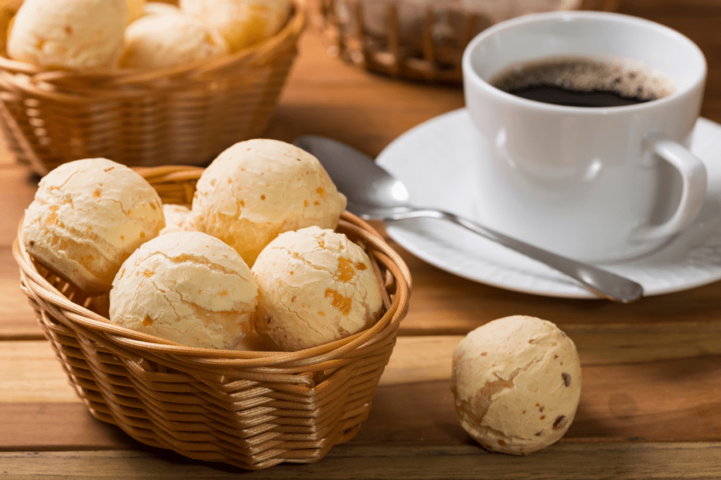 pão de queijo no liquidificador