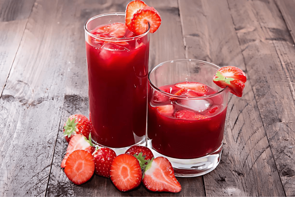 sucos de frutas refrescantes
