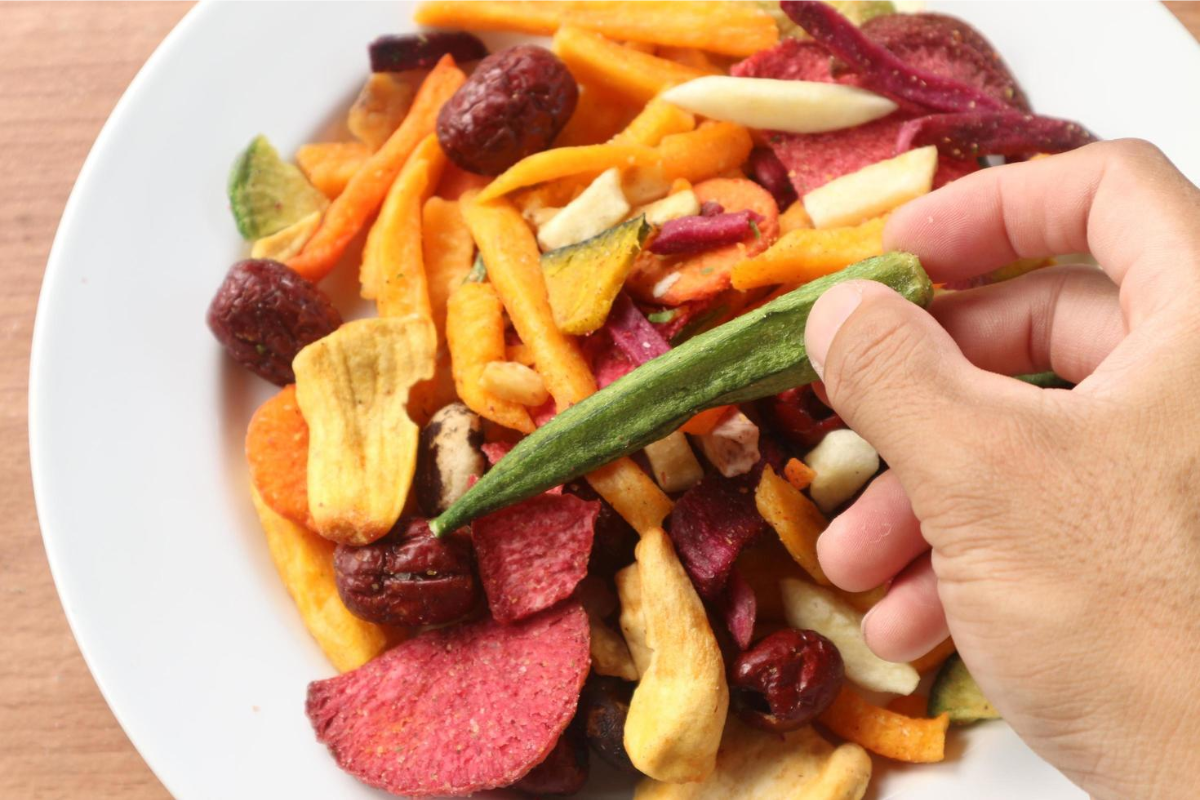 Como fazer chips de legumes na air fryer