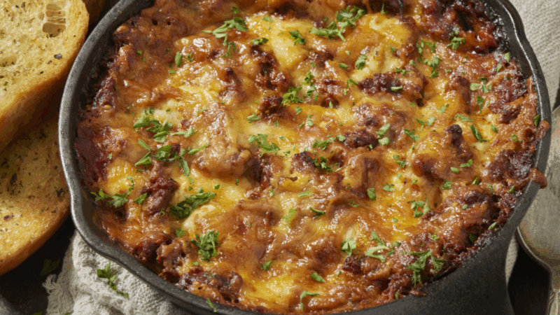 Receita de lasanha de frigideira rápida e deliciosa