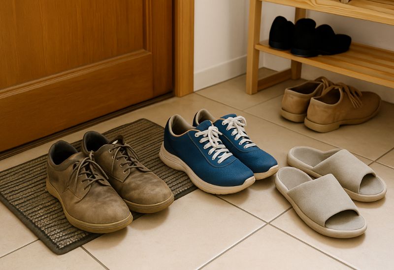 O perigo de deixar sapatos dentro de casa e como evitar problemas