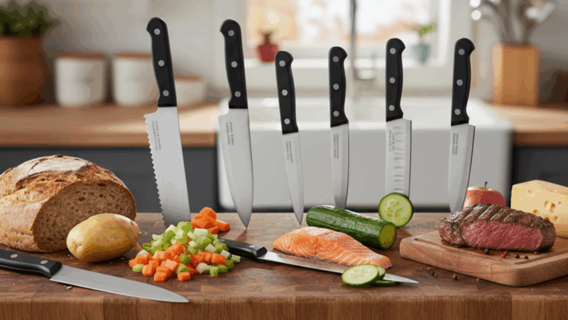 Quais são os tipos de faca e para que servem? Descubra