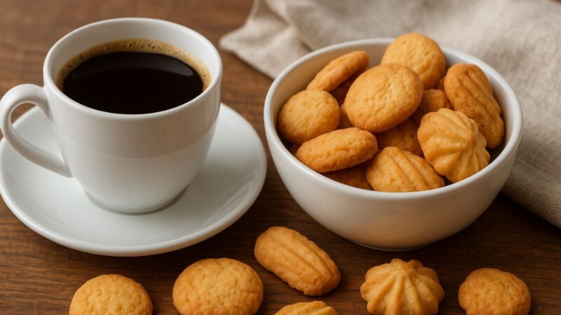 Biscoitinhos para chuchar no cafezinho: o charme de um lanche perfeito