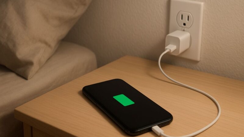 Quais os perigos de deixar o celular no carregador a noite toda?