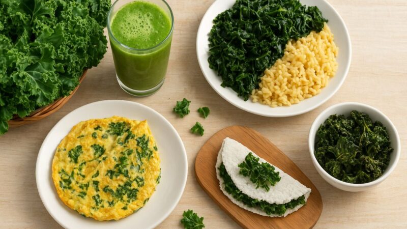 5 maneiras de inserir a couve no cardápio diário