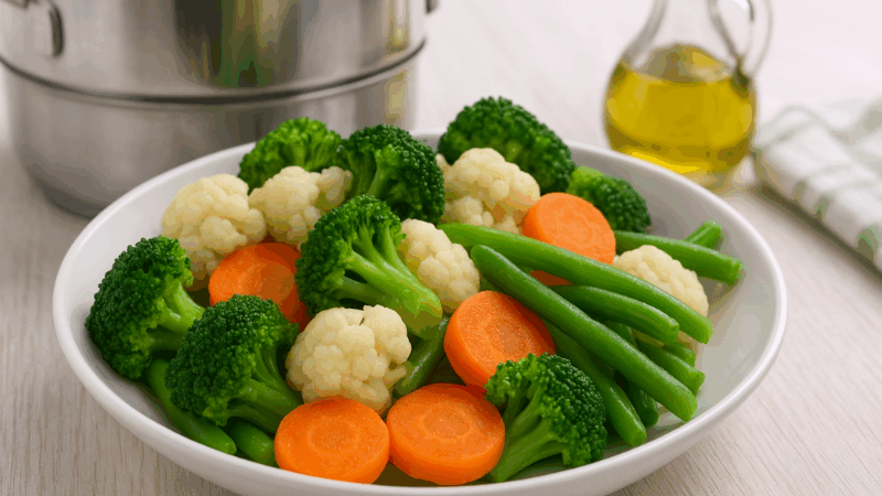 Segredos para preparar legumes no vapor sem perder sabor