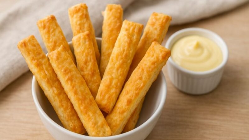 Como fazer palitinhos de queijo para o lanche: receita crocante e irresistível