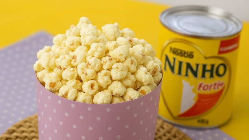 Como fazer pipoca de leite ninho: receita doce, fácil e deliciosa para qualquer hora
