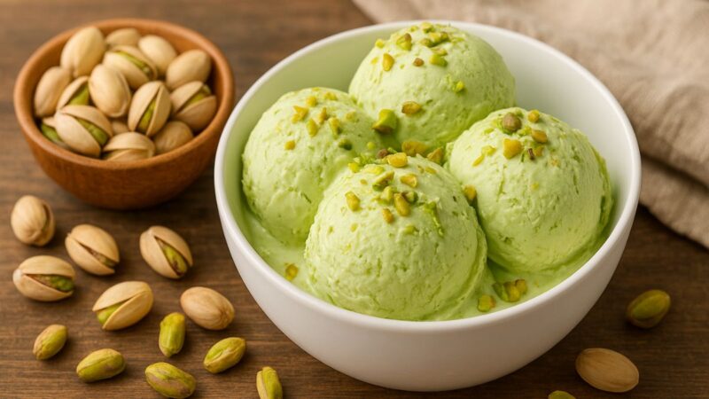 Como fazer sorvete de pistache em casa