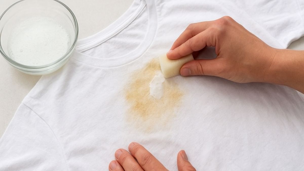 Como tirar manchas difíceis de roupas brancas sem esforço