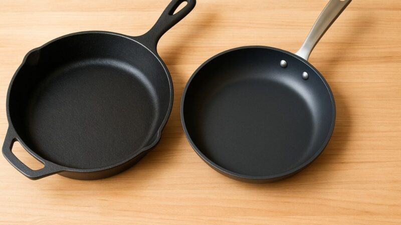 Panela de ferro ou panela antiaderente: qual é a melhor para comprar em 2026?