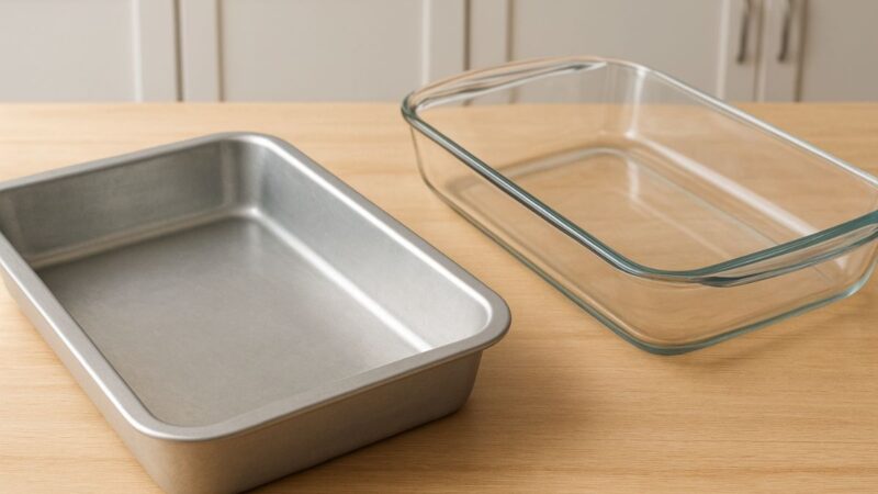Assadeira de alumínio ou de vidro — qual vale mais?