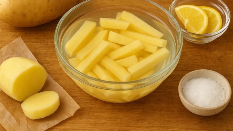 Como evitar que batata escureça depois de cortada