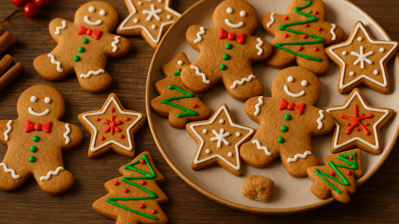 Como fazer biscoitinhos de gengibre para o Natal