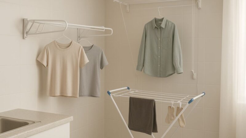 5 soluções para quem tem pouco espaço para estender roupas