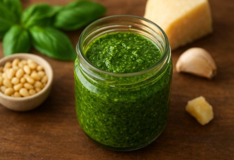 Como fazer molho pesto caseiro