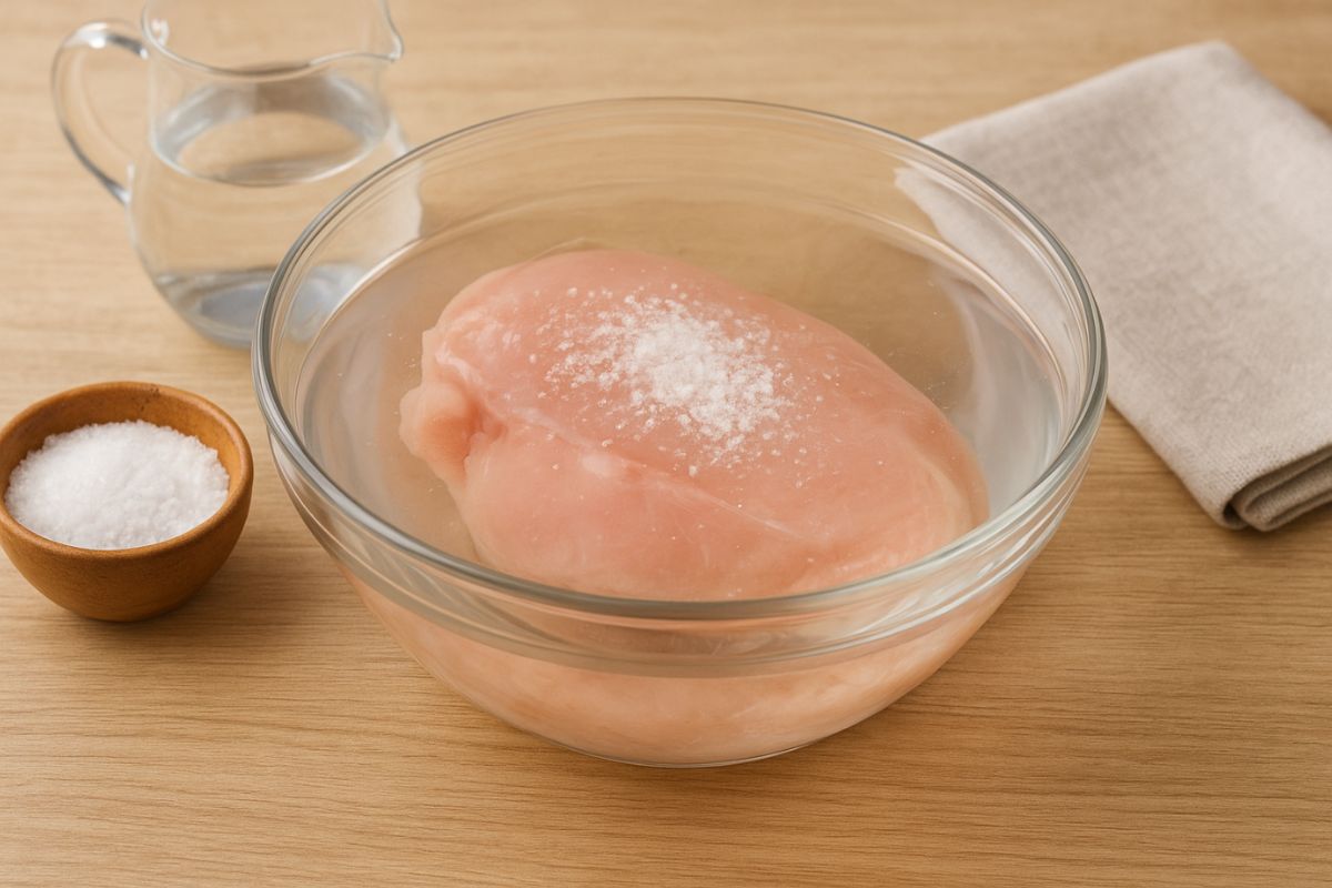 Como deixar o frango mais suculento usando apenas sal e água