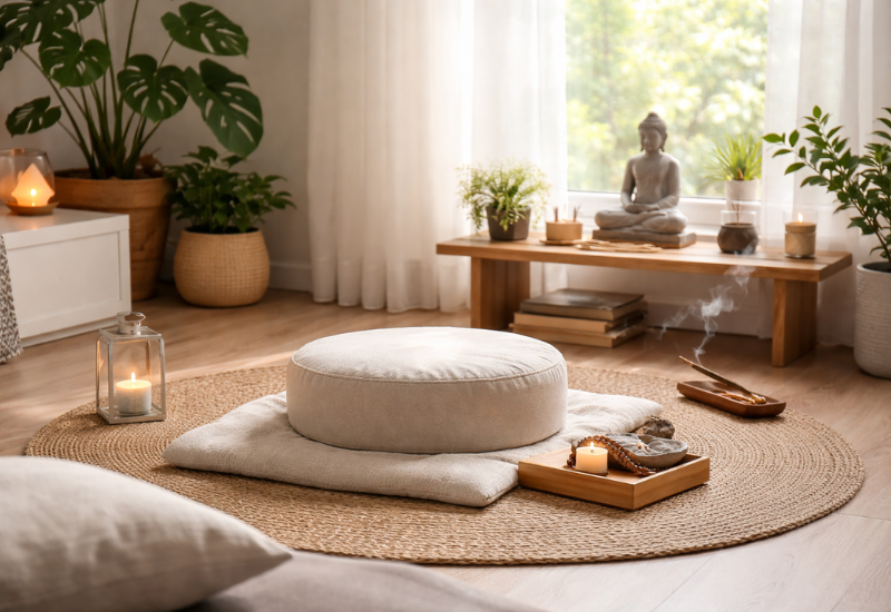Tudo o que você precisa para montar um cantinho de meditação em casa