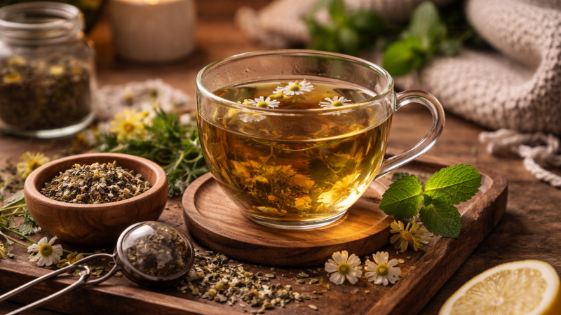 Quais são os melhores chás para beber durante a noite?