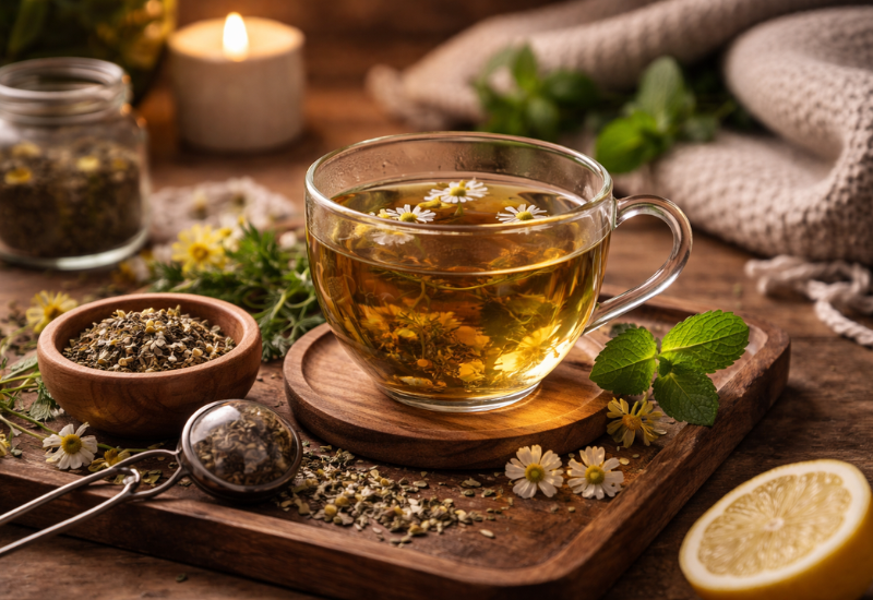 Quais são os melhores chás para beber durante a noite?