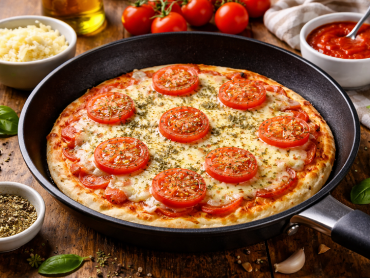 Pizza de frigideira em 10 minutos: saiba como fazer