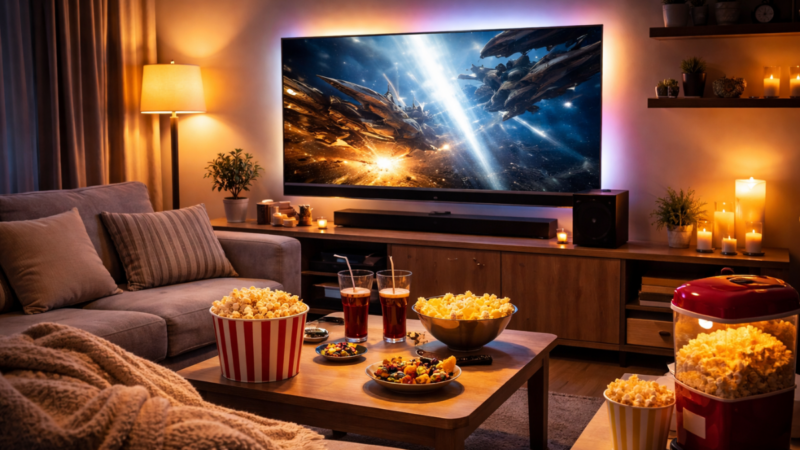 Tudo o que você precisa para montar uma Noite do Cinema em casa