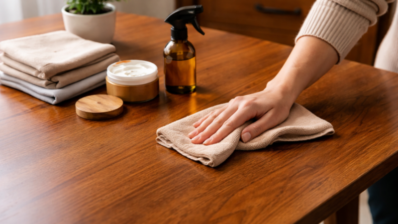 Como limpar objetos de madeira corretamente