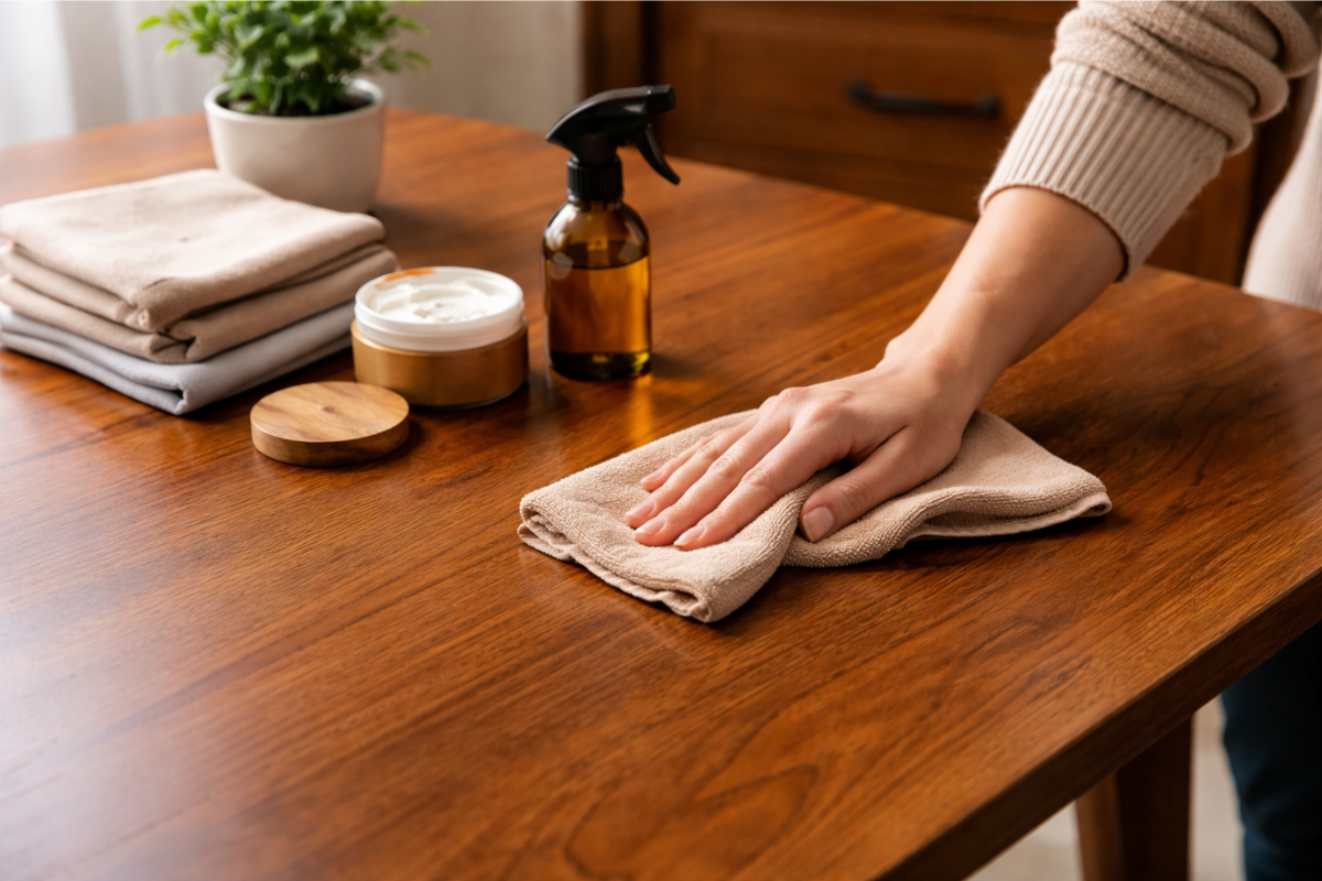Como limpar objetos de madeira corretamente