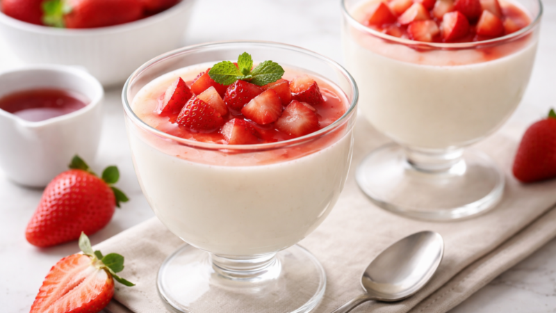 Pouca gente sabe, mas dá pra fazer sobremesa cremosa só com leite e gelatina