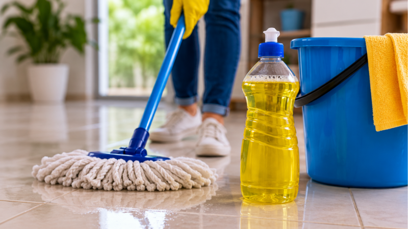 Pode usar detergente para limpar o chão? Veja prós e contras