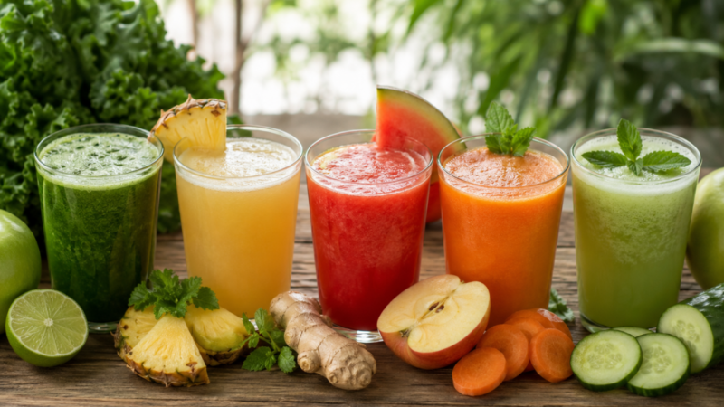 5 opções de sucos detox para adicionar na dieta