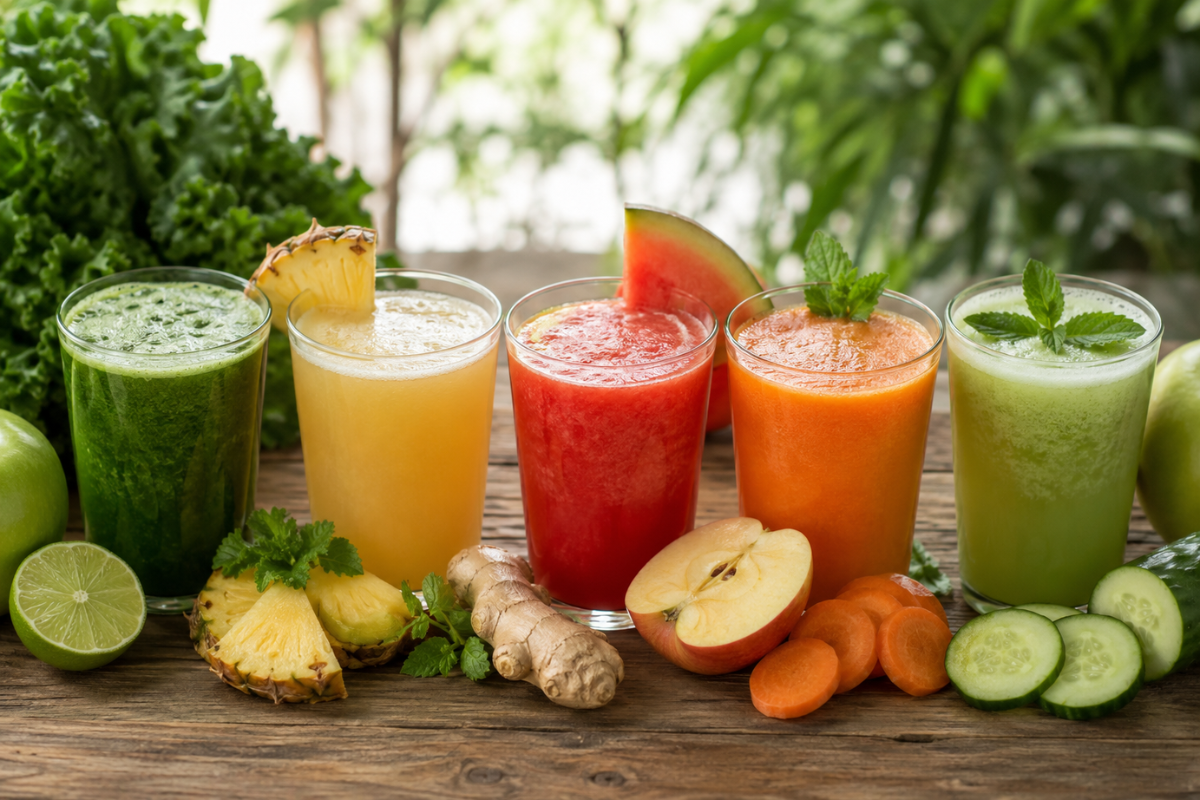 5 opções de sucos detox para adicionar na dieta